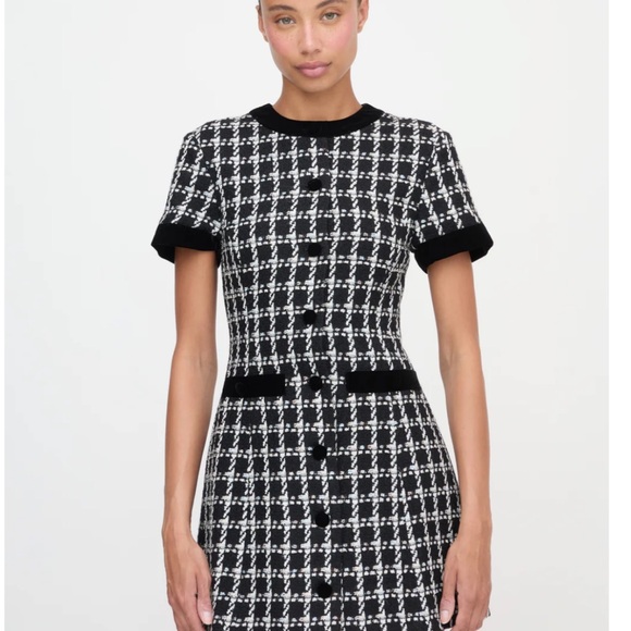 Hill House Allegra in store now Black and White Mini Dress - Picture 2 of 9